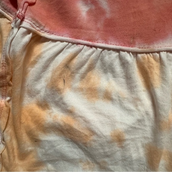 Vanilla Sky Colorful Peach Tie-Dye Sleeveless Fit & Flare Boho Tank Top Womans S - Picture 4 of 7